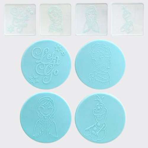 Frozen Debosser Stamps - set of 4 - Click Image to Close